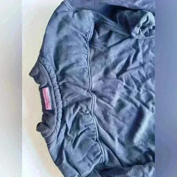 Vineyard Vines Martha's Vineyard 1/4 Zip Shep Sweater Size S Navy Blue 6K0483 - Picture 4 of 5